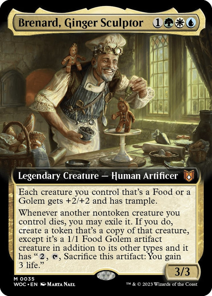 Image for Brenard, Ginger Sculptor (Extended Art) (35) [Commander: Wilds of Eldraine]