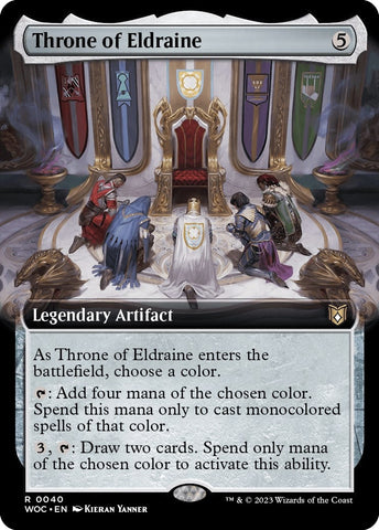 Image for Throne of Eldraine (Extended Art) (40) [Commander: Wilds of Eldraine]
