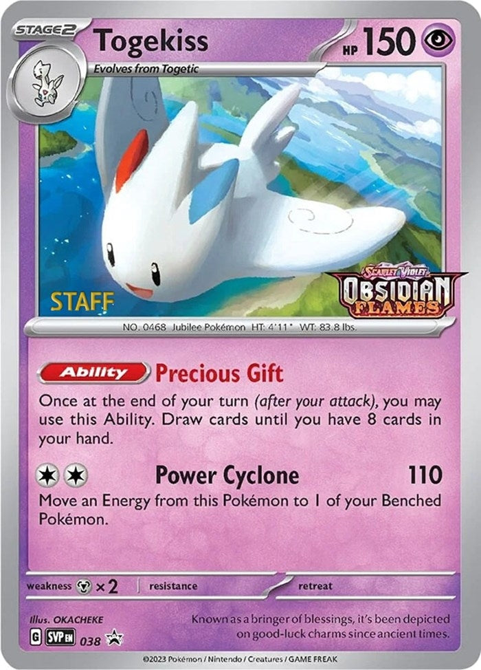 Image for Togekiss - 038 (Prerelease) [Staff] (038) (SVP)