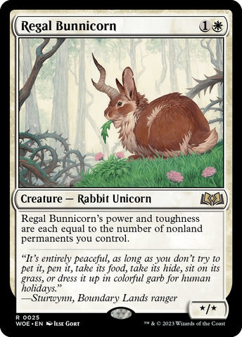 Image for Regal Bunnicorn (25) [Wilds of Eldraine]