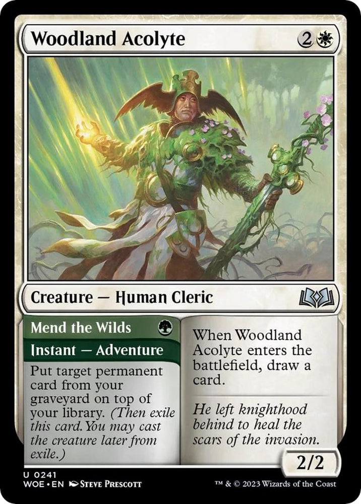 Image for Woodland Acolyte (241) [Wilds of Eldraine]