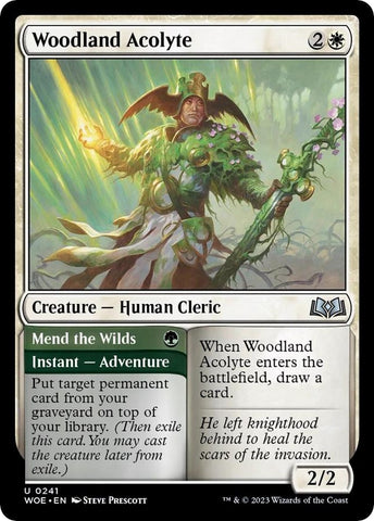 Image for Woodland Acolyte (241) [Wilds of Eldraine]