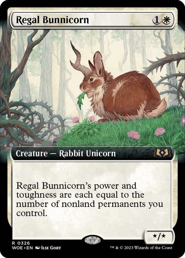 Image for Regal Bunnicorn (Extended Art) (326) [Wilds of Eldraine]