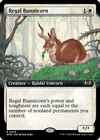 Image for Regal Bunnicorn (Extended Art) (326) [Wilds of Eldraine]