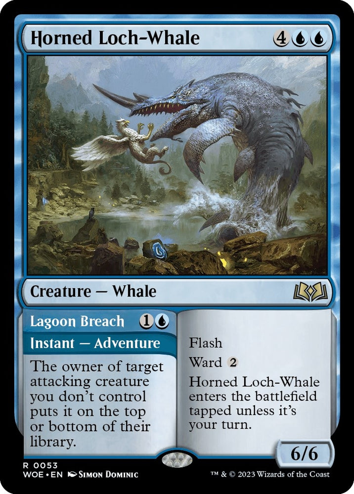 Image for Horned Loch-Whale (53) [Wilds of Eldraine]