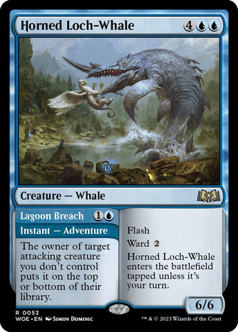 Image for Horned Loch-Whale (53) [Wilds of Eldraine]