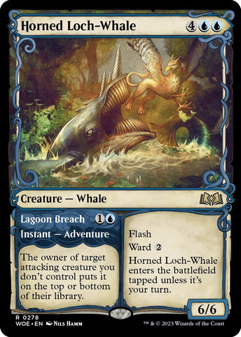 Image for Horned Loch-Whale (Showcase) (278) [Wilds of Eldraine]