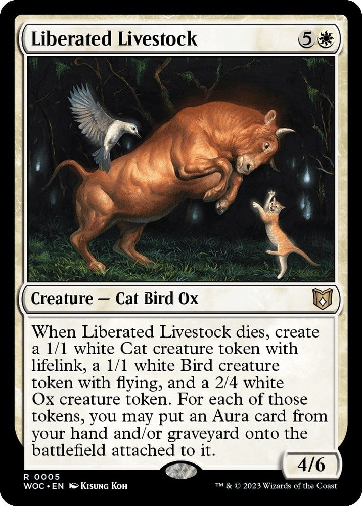 Image for Liberated Livestock (5) [Commander: Wilds of Eldraine]