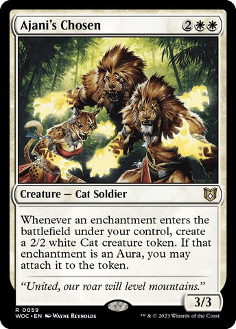 Image for Ajani's Chosen (59) [Commander: Wilds of Eldraine]