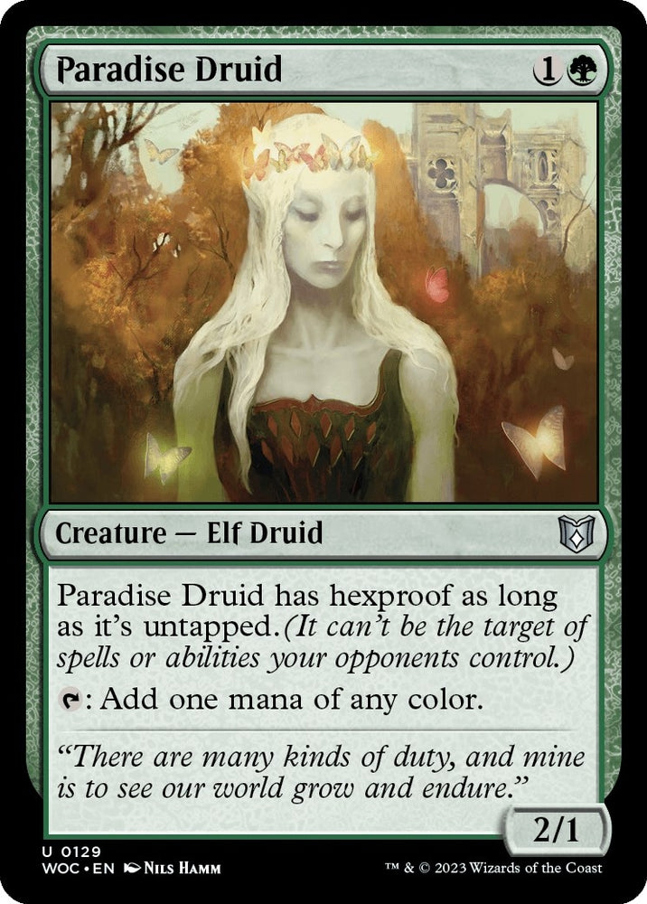Image for Paradise Druid (129) [Commander: Wilds of Eldraine]