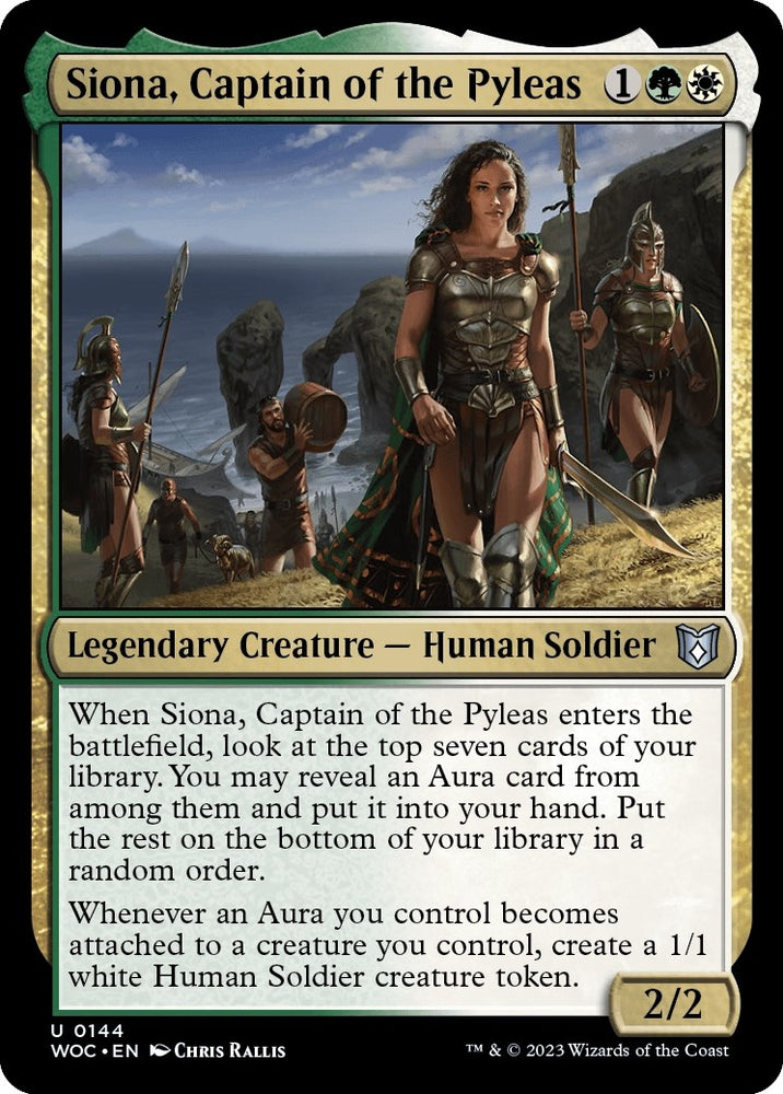 Image for Siona, Captain of the Pyleas (144) [Commander: Wilds of Eldraine]