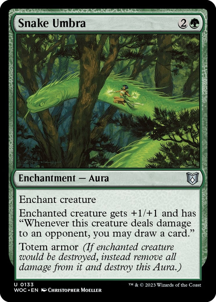 Image for Snake Umbra (133) [Commander: Wilds of Eldraine]
