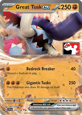 Image for Great Tusk ex (123/198) [Prize Pack Series Cards]