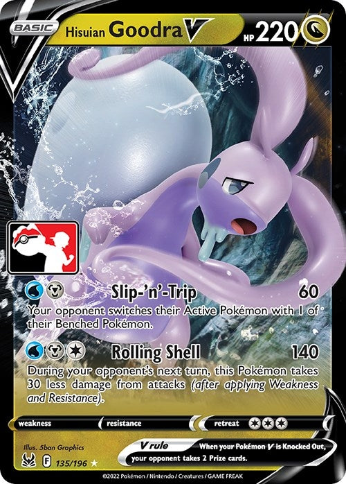Image for Hisuian Goodra V (135/196) [Prize Pack Series Cards]