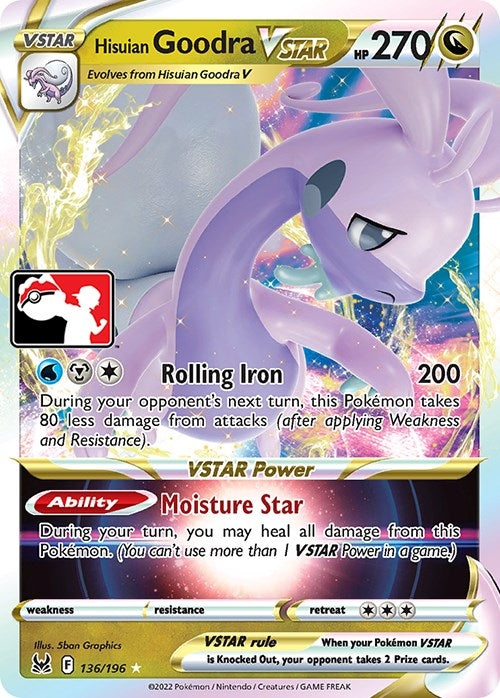 Image for Hisuian Goodra VSTAR (136/196) [Prize Pack Series Cards]