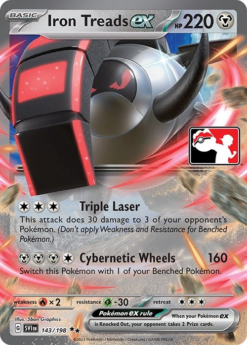 Image for Iron Treads ex (143/198) [Prize Pack Series Cards]