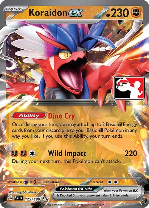 Image for Koraidon ex (125/198) [Prize Pack Series Cards]