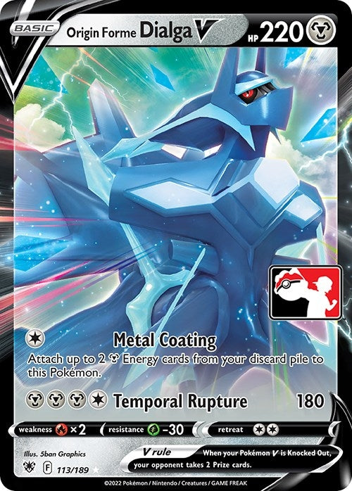 Image for Origin Forme Dialga V (113/189) [Prize Pack Series Cards]