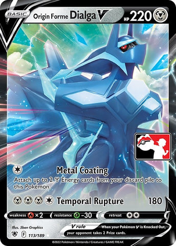 Image for Origin Forme Dialga V (113/189) [Prize Pack Series Cards]