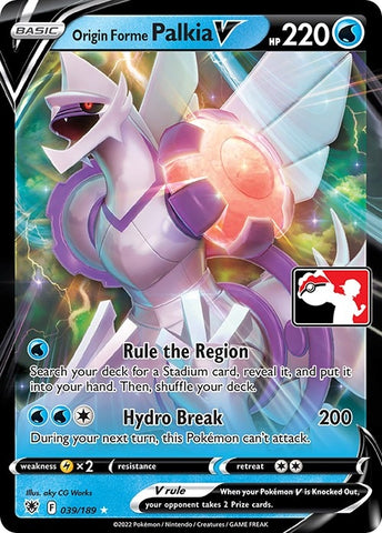 Image for Origin Forme Palkia V (039/189) [Prize Pack Series Cards]