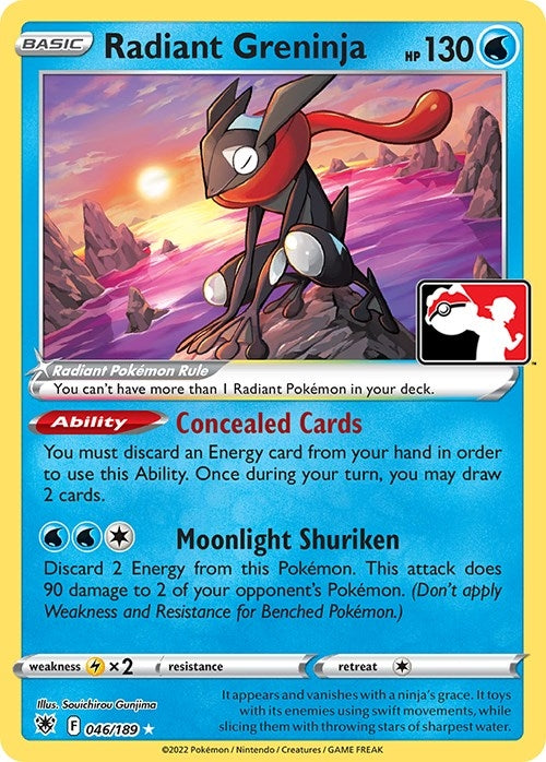 Image for Radiant Greninja (046/189) [Prize Pack Series Cards]