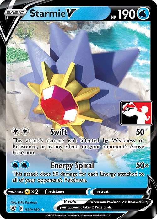 Image for Starmie V (030/189) [Prize Pack Series Cards]