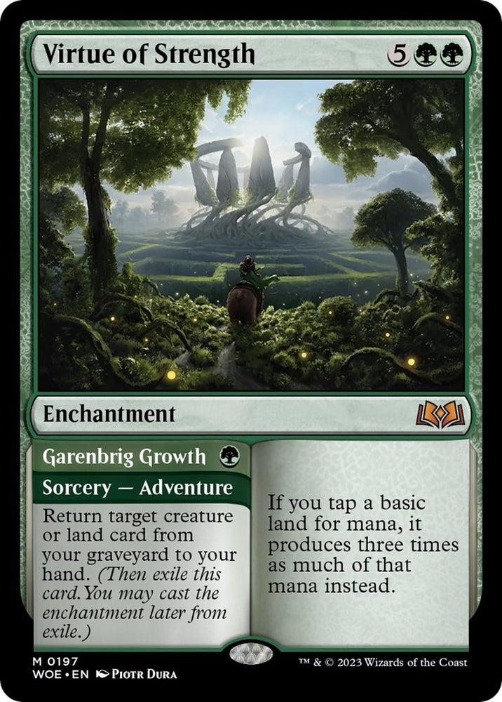 Image for Virtue of Strength (197) [Wilds of Eldraine]
