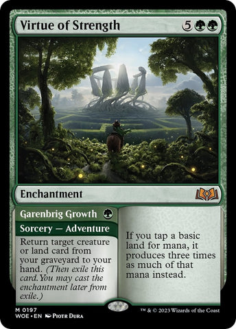 Image for Virtue of Strength (197) [Wilds of Eldraine]