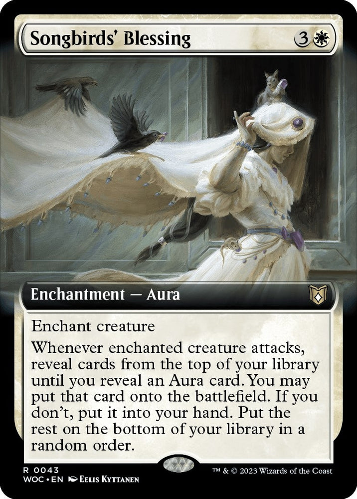 Image for Songbirds' Blessing (Extended Art) (43) [Commander: Wilds of Eldraine]