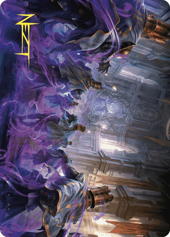 Image for Eerie Interference Art Card (Gold-Stamped Signature) (4) [Art Series: Wilds of Eldraine]