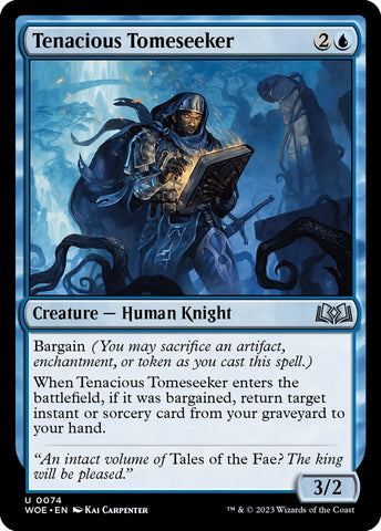 Image for Tenacious Tomeseeker (74) [Wilds of Eldraine]