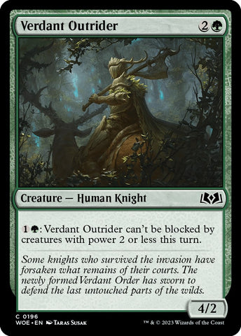 Image for Verdant Outrider (196) [Wilds of Eldraine]