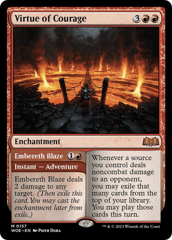 Image for Virtue of Courage (157) [Wilds of Eldraine]