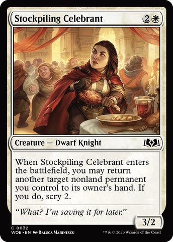 Image for Stockpiling Celebrant (32) [Wilds of Eldraine]