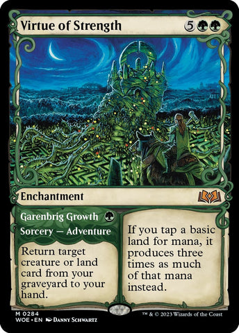 Image for Virtue of Strength (Showcase) (284) - Magic: The Gathering