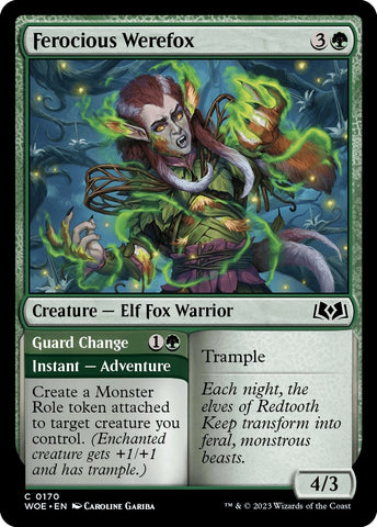 Image for Ferocious Werefox (170) [Wilds of Eldraine]