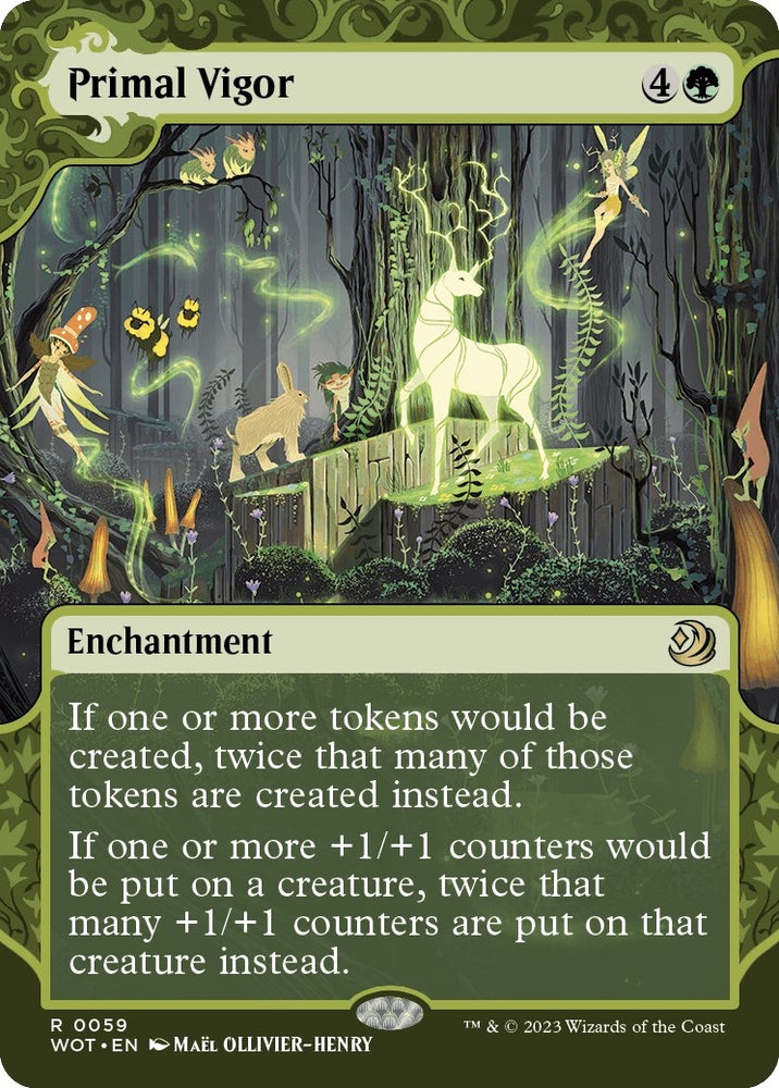 Image for Primal Vigor (59) [Wilds of Eldraine: Enchanting Tales]