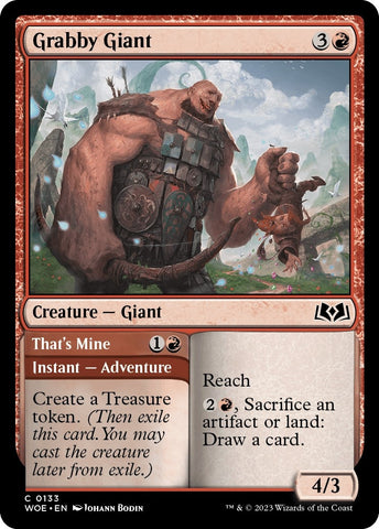 Image for Grabby Giant (133) [Wilds of Eldraine]