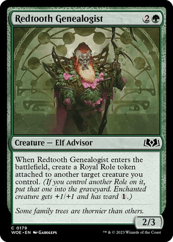 Image for Redtooth Genealogist (179) [Wilds of Eldraine]