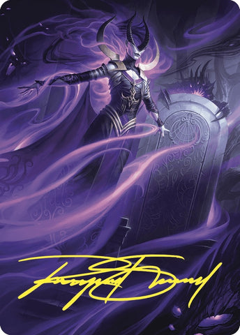 Image for Ashiok, Wicked Manipulator Art Card (10/81) (Gold-Stamped Signature) (10) [Art Series: Wilds of Eldraine]