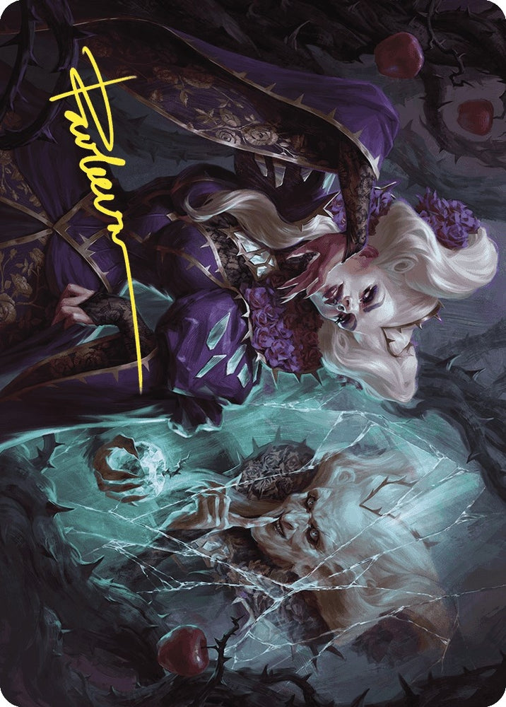 Image for Conceited Witch Art Card (Gold-Stamped Signature) (11) [Art Series: Wilds of Eldraine]
