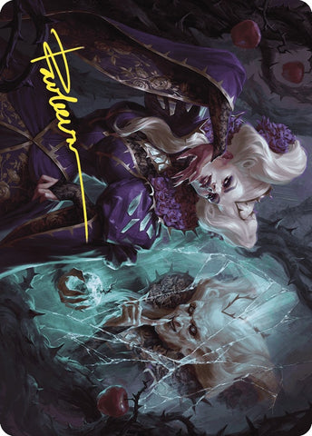 Image for Conceited Witch Art Card (Gold-Stamped Signature) (11) [Art Series: Wilds of Eldraine]