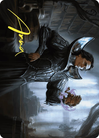 Image for Spiteful Hexmage Art Card (Gold-Stamped Signature) (15) [Art Series: Wilds of Eldraine]