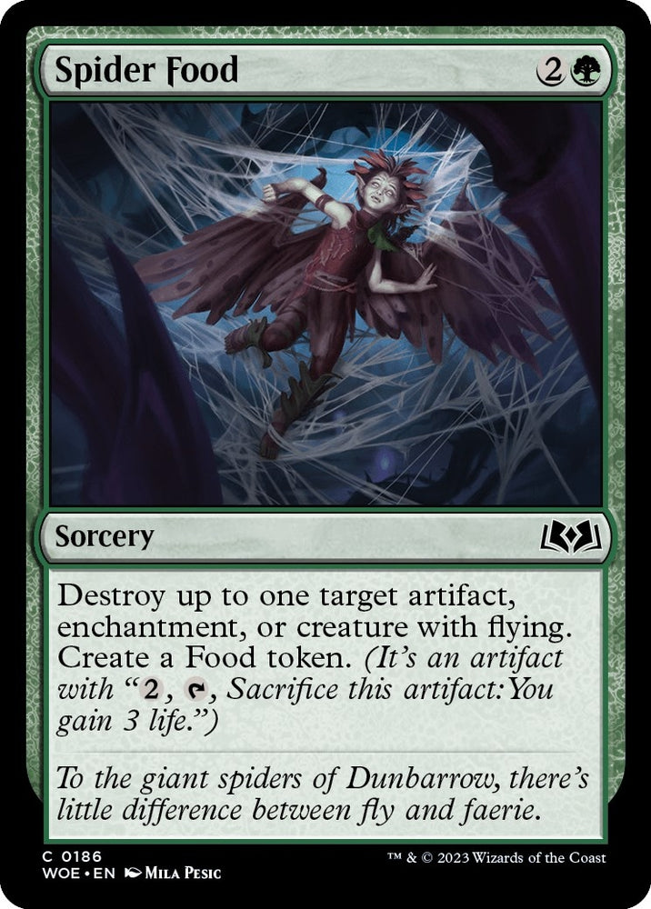 Image for Spider Food (186) [Wilds of Eldraine]
