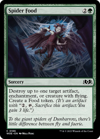 Image for Spider Food (186) - Magic: The Gathering