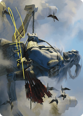 Image for Skybeast Tracker Art Card (Gold-Stamped Signature) (27) [Art Series: Wilds of Eldraine]