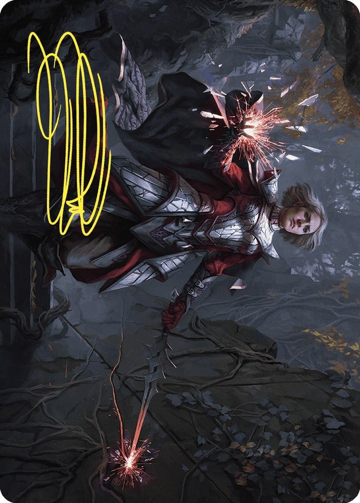 Image for Rowan, Scion of War Art Card (31/81) (Gold-Stamped Signature) (31) [Art Series: Wilds of Eldraine]