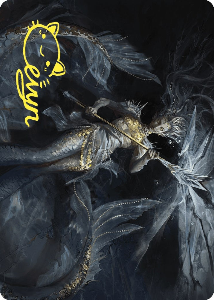 Image for Sharae of Numbing Depths Art Card (Gold-Stamped Signature) (32) [Art Series: Wilds of Eldraine]