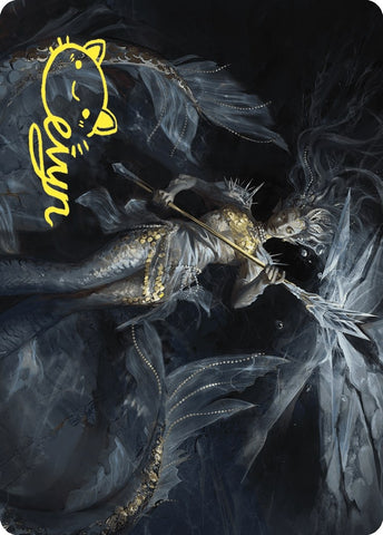 Image for Sharae of Numbing Depths Art Card (Gold-Stamped Signature) (32) [Art Series: Wilds of Eldraine]