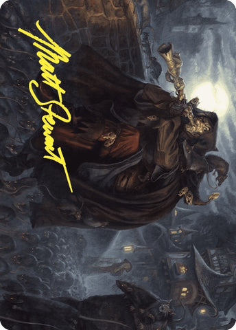 Image for Totentanz, Swarm Piper Art Card (Gold-Stamped Signature) (33) [Art Series: Wilds of Eldraine]